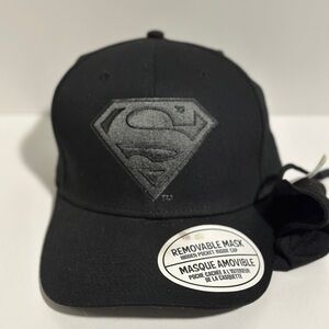 DC Comics Black Superman Logo Baseball Cap